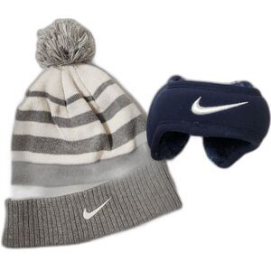 Nike Kids Winter Bundle Youth Cap & Earmuffs Cold Weather Accessories
